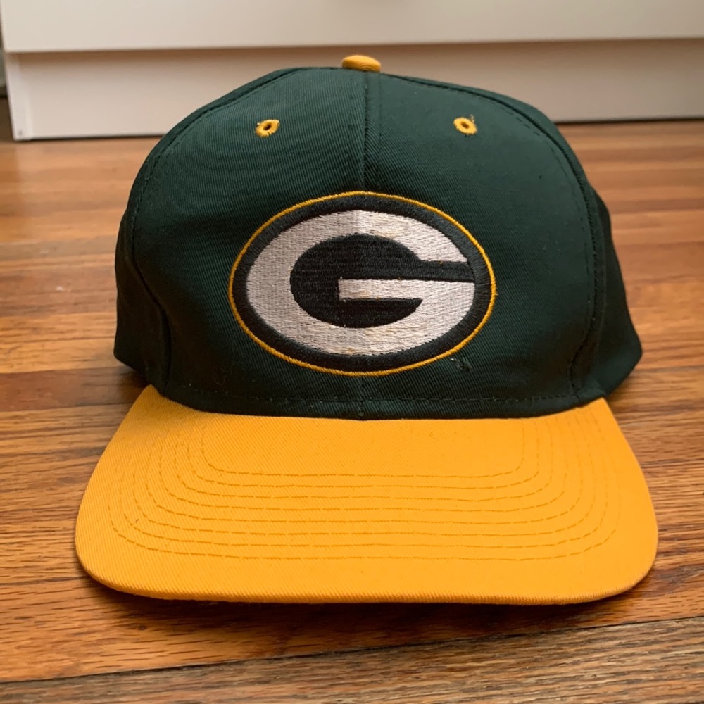Vintage Green Bay Packers SnapBack Hat Logo 7
